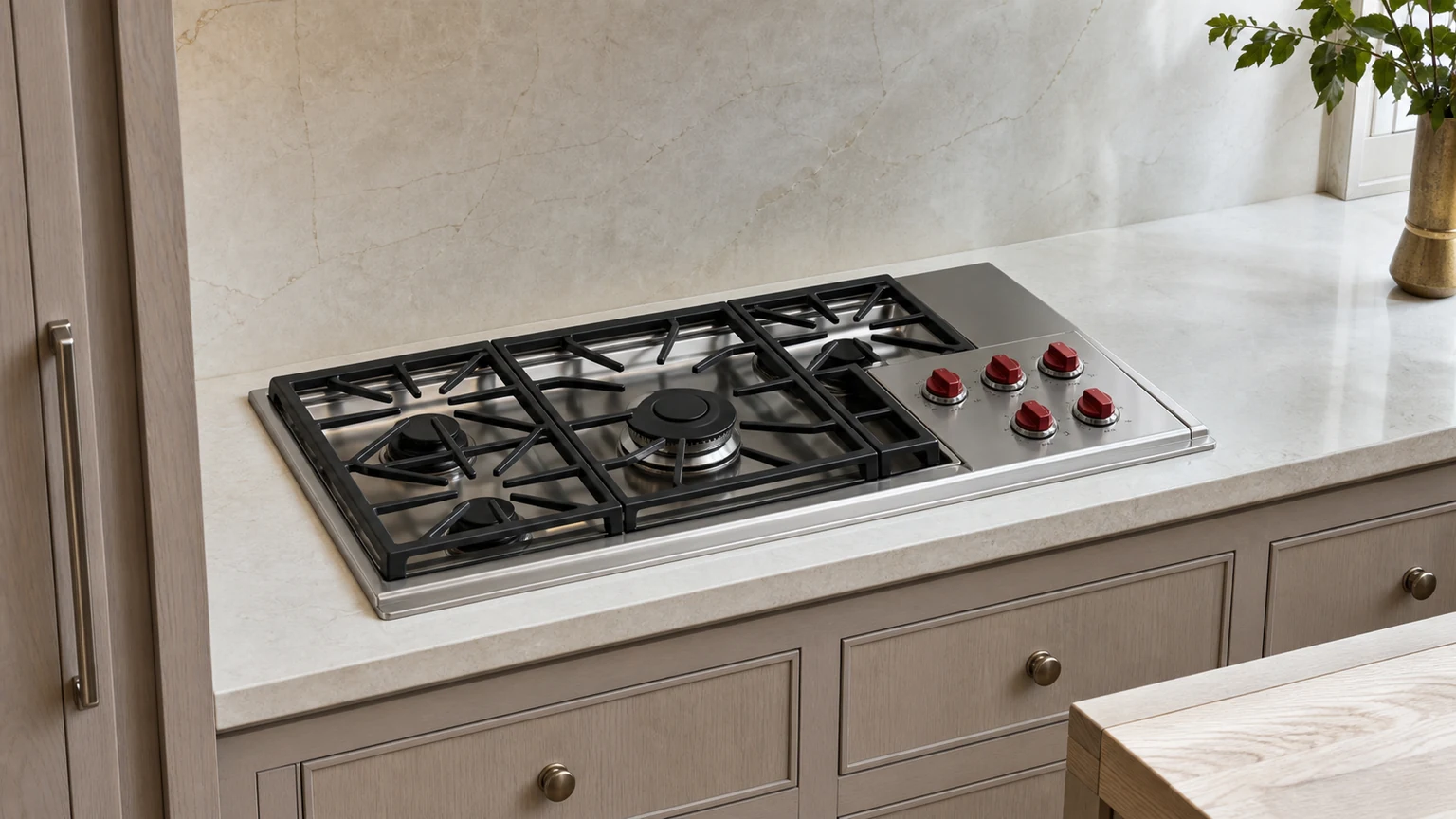 Built-in cooktop diagnostic visit in the service area